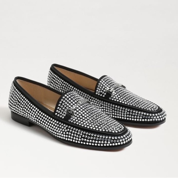 Sam Edelman Loraine Penny Loafer Glitz  Size 8 Rhinestone Bedazzled Bling - Picture 3 of 14